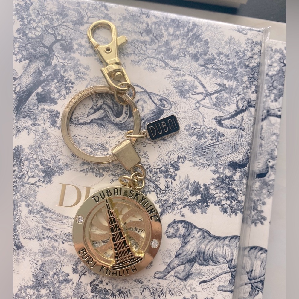 Gold Dubai Keychain